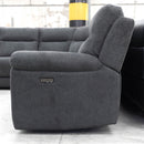 Eathon Modular Electric Corner Lounge - Charcoal