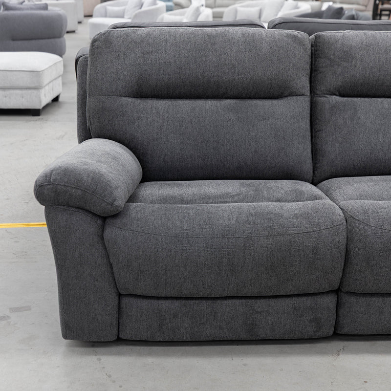 Eathon Modular Electric Corner Lounge - Charcoal