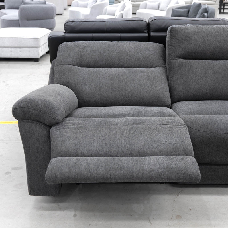 Eathon Modular Electric Corner Lounge - Charcoal