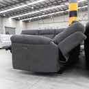Eathon Modular Electric Corner Lounge - Charcoal