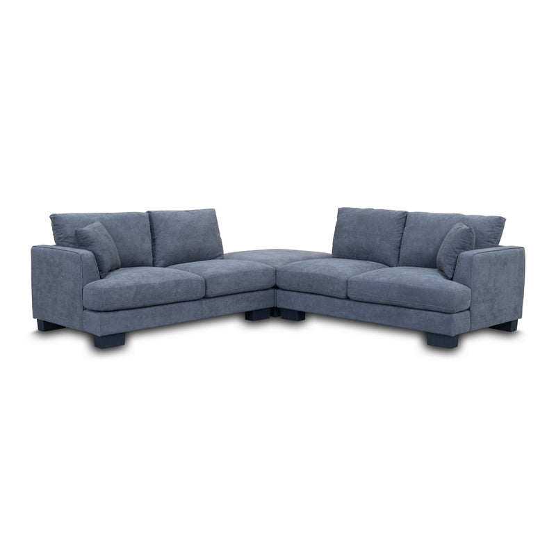 The Eden Modular Corner Lounge - Storm available to purchase from Warehouse Furniture Clearance at our next sale event.