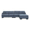 The Eden Modular Corner Lounge - Storm available to purchase from Warehouse Furniture Clearance at our next sale event.