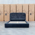 The Elm Double Upholstered Bed - Black