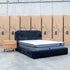 The Elm Double Upholstered Bed - Black