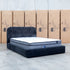 The Elm Double Upholstered Bed - Black
