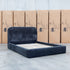 The Elm Double Upholstered Bed - Black