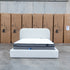 The Elm Double Upholstered Bed - Cream