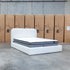 The Elm Double Upholstered Bed - Cream