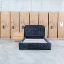 The Elm King Single Upholstered Bed - Black available to purchase from Warehouse Furniture Clearance at our next sale event.