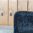 The Elm King Single Upholstered Bed - Black available to purchase from Warehouse Furniture Clearance at our next sale event.