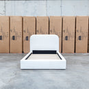 The Elm King Single Upholstered Bed - Cream available to purchase from Warehouse Furniture Clearance at our next sale event.