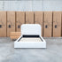 The Elm King Single Upholstered Bed - Cream