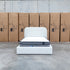 The Elm King Single Upholstered Bed - Cream
