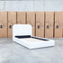 The Elm King Single Upholstered Bed - Cream