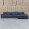 Elona Oversized Plush RHF Chaise Lounge - Black