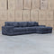 Elona Oversized Plush RHF Chaise Lounge - Black