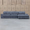 Elona Oversized Plush RHF Chaise Lounge - Grey