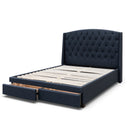 The Emily Double Fabric Storage Bed - Charcoal available to purchase from Warehouse Furniture Clearance at our next sale event.