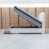 The Emily King Fabric Gas Lift Storage Drawer Bed - Oat White - PRE ORDER Available After 23rd October