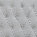 Emily King Fabric Gas Lift Storage Drawer Bed - Oat White