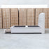 The Emily Queen Fabric Gas Lift Storage Drawer Bed - Oat White - PRE ORDER Available After 23rd October