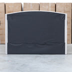 The Emily Double Fabric Gas Lift Storage Drawer Bed - Oat White available to purchase from Warehouse Furniture Clearance at our next sale event.