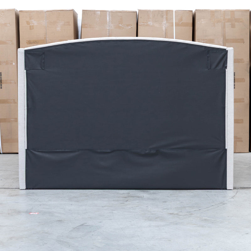 Emily King Fabric Gas Lift Storage Drawer Bed - Oat White