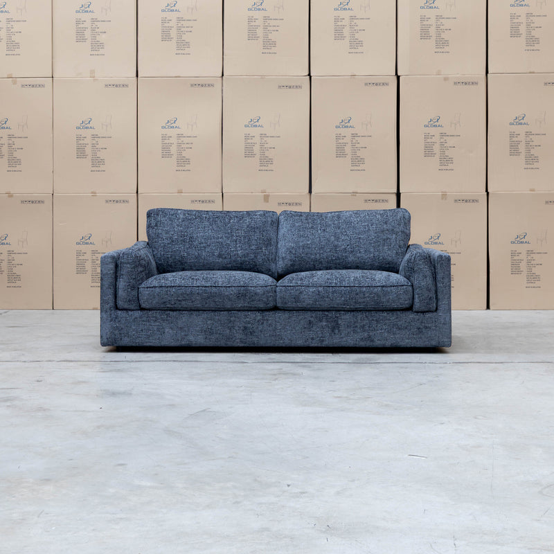 The Enzo 2.5 Seat Sofa - Midnight available to purchase from Warehouse Furniture Clearance at our next sale event.