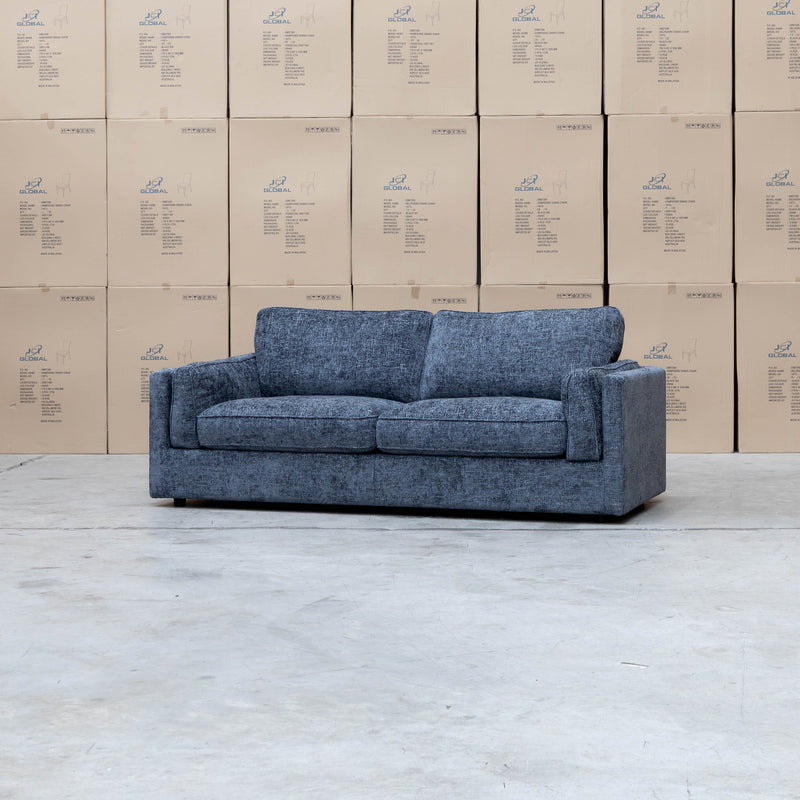 The Enzo 2.5 Seat Sofa - Midnight available to purchase from Warehouse Furniture Clearance at our next sale event.