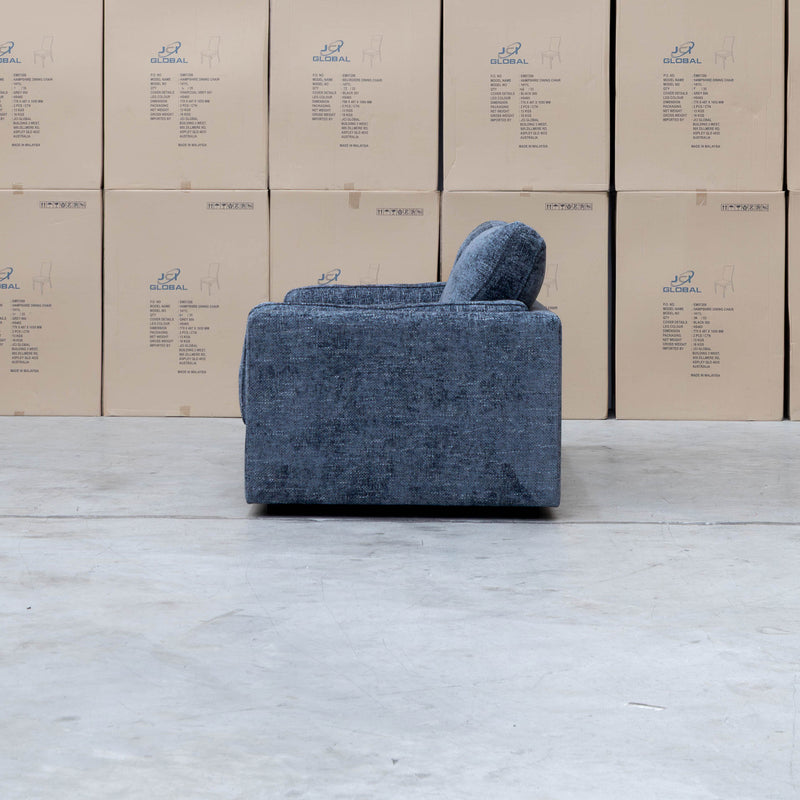 The Enzo 2.5 Seat Sofa - Midnight available to purchase from Warehouse Furniture Clearance at our next sale event.