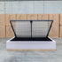 The Esperance King Fabric Gas Lift Storage Bed - Beige