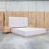The Esperance King Fabric Gas Lift Storage Bed - Beige