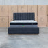 The Esperance Queen Fabric Gas Lift Storage Bed - Charcoal