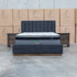 The Esperance Queen Fabric Gas Lift Storage Bed - Charcoal
