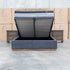 The Esperance Queen Fabric Gas Lift Storage Bed - Charcoal