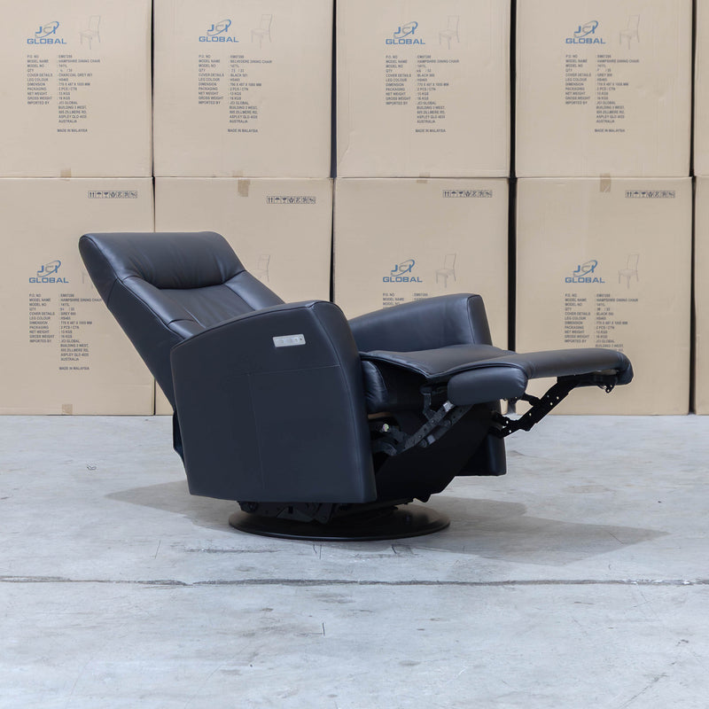 The La-Z-Boy Finn Large Plus Rocker Recliner Swivel Chair - Essenza Nero available to purchase from Warehouse Furniture Clearance at our next sale event.