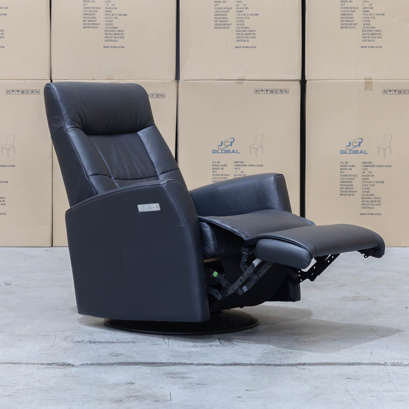 The La-Z-Boy Finn Large Plus Rocker Recliner Swivel Chair - Essenza Nero available to purchase from Warehouse Furniture Clearance at our next sale event.