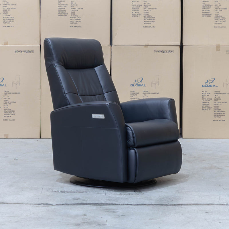 The La-Z-Boy Finn Large Plus Rocker Recliner Swivel Chair - Essenza Nero available to purchase from Warehouse Furniture Clearance at our next sale event.