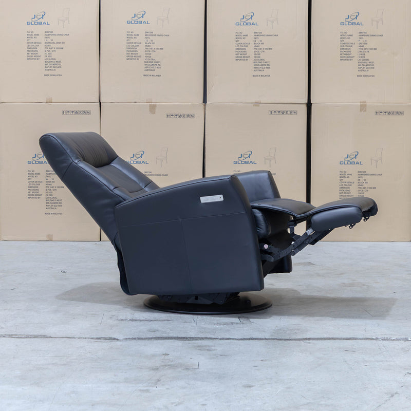 The La-Z-Boy Finn Large Plus Rocker Recliner Swivel Chair - Essenza Nero available to purchase from Warehouse Furniture Clearance at our next sale event.
