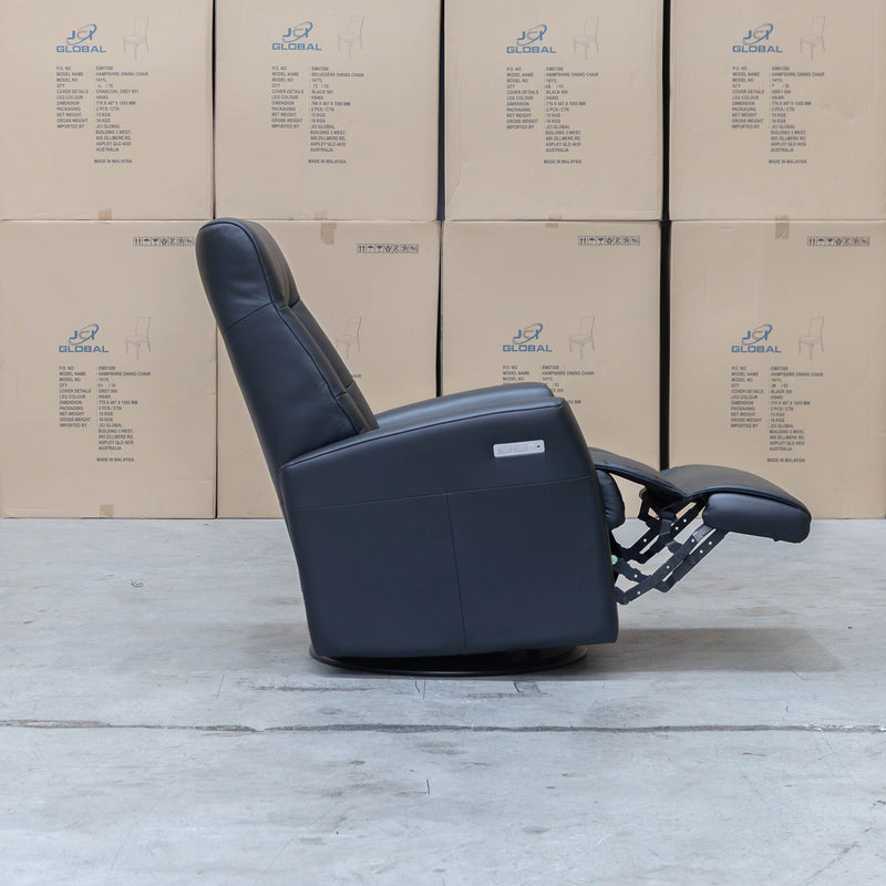 The La-Z-Boy Finn Large Plus Rocker Recliner Swivel Chair - Essenza Nero available to purchase from Warehouse Furniture Clearance at our next sale event.