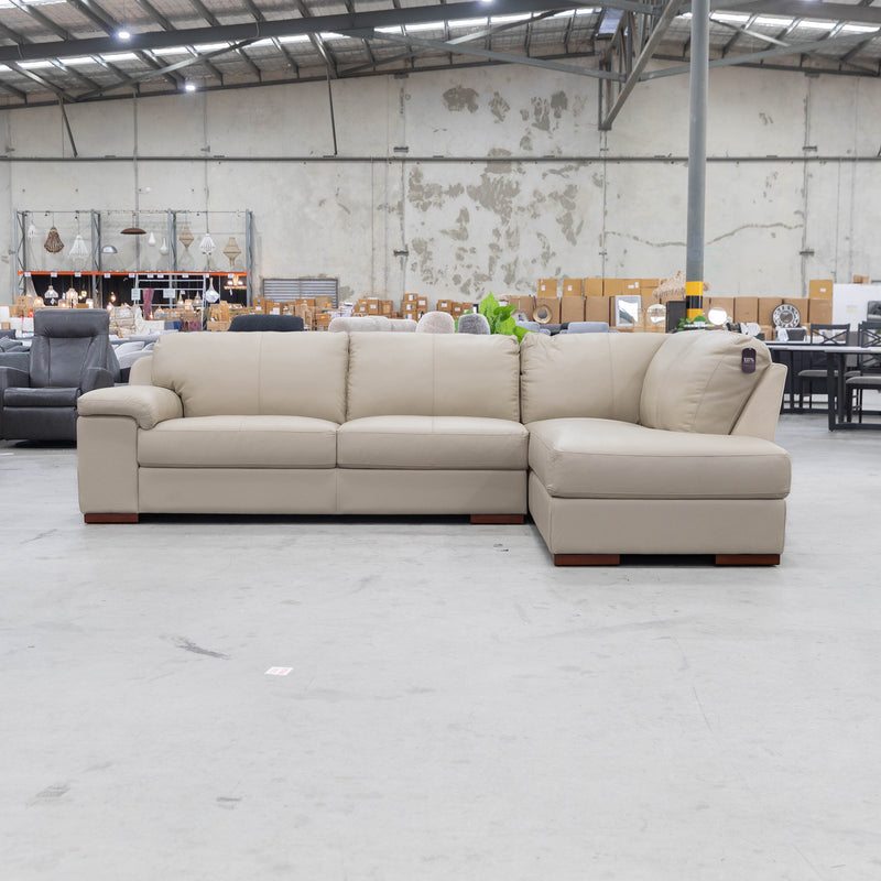 The La-Z-Boy Euro RHF Corner Chaise Lounge - Bermuda Taupe - Floor Stock available to purchase from Warehouse Furniture Clearance at our next sale event.