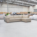The La-Z-Boy Euro RHF Corner Chaise Lounge - Bermuda Taupe - Floor Stock available to purchase from Warehouse Furniture Clearance at our next sale event.