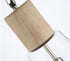 The Extra Large Glass Pendant Light with Mango Wood Top and Jute Cord - Natural/Clear - VE36 - Available In-Store Only