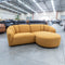 The FA-A0592-A RHF Chaise Suite - Yellow - Floor Stock available to purchase from Warehouse Furniture Clearance at our next sale event.