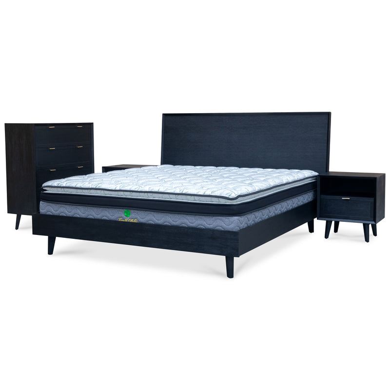 The Andean Hardwood King Bed available to purchase from Warehouse Furniture Clearance at our next sale event.