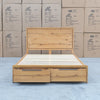 The Newfarm Hardwood Queen Storage Bed - Available after 8th March available to purchase from Warehouse Furniture Clearance at our next sale event.