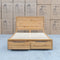 The Newfarm Distressed Oak Queen Storage Bed - Available after 6th November available to purchase from Warehouse Furniture Clearance at our next sale event.