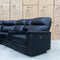The Laurent Leather Modular Corner Lounge with Electric Recliners - Black available to purchase from Warehouse Furniture Clearance at our next sale event.
