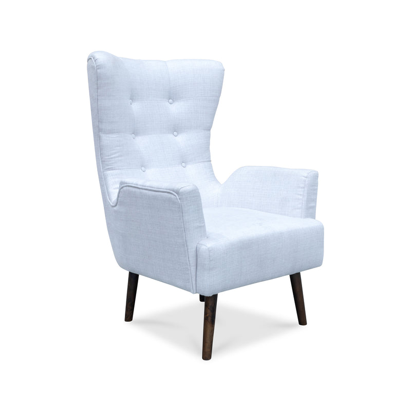 The Samuel Accent Chair – Natural - Factory Second available to purchase from Warehouse Furniture Clearance at our next sale event.