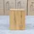 The Newfarm Distressed Oak Two Drawer Hardwood Bedside